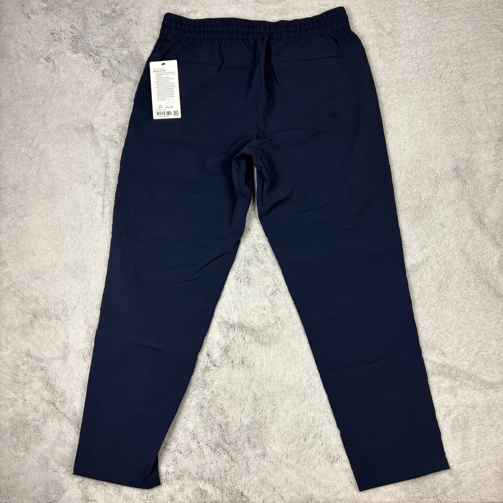NWT Lululemon Bowline Pant Men XXL Textured Blue Pull On ABC StrechTravel Light - Picture 8 of 9